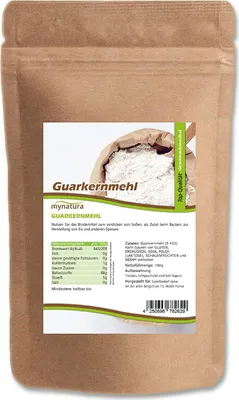 Produktbild von Guarkernmehl kaufen – natürliches Verdickungs- & Bindemittel für Backen, Saucen & Desserts
