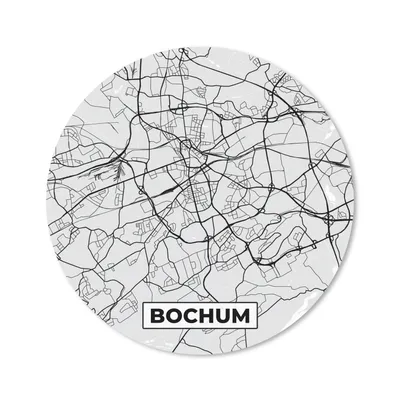 Produktbild von MuchoWow® Mauspad Mousepad Bochum - Deutschland - Karte - Stadtplan 40x40 cm - Mousepads - Maus Mat - Pad - Mausunterlage - Schreibtisch Accessoires