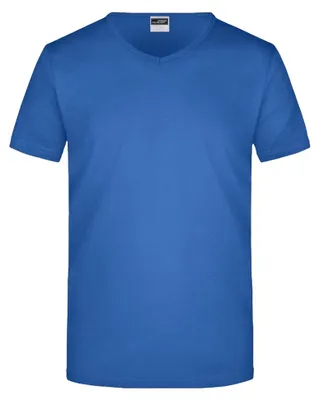 Produktbild von James and Nicholson - T-Shirt V-Ausschnitt für Herren LT2493 (M) (Königsblau)