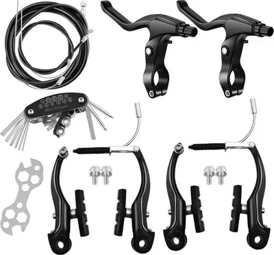 Productafbeelding van Famanu fietsremset - universeel MTB-hybridsysteem voor voor- en achterrem