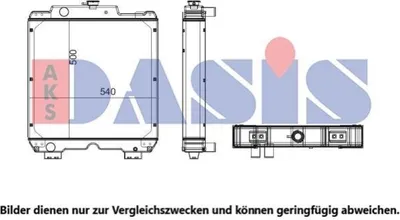 Produktbild von AKS DASIS Kühler, Motorkühlung 440626N
