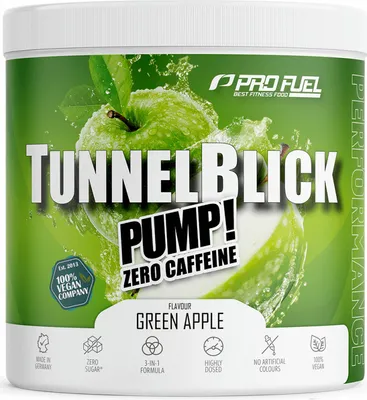 Produktbild von ProFuel Tunnelblick Pump! (440g) Green Apple - Pre-Workout - NO-Booster