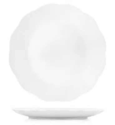 Immagine prodotto di H&H Set 6 Piatti Piani Festonato In Porcellana Cm 27