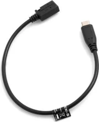 Produktbild von SYSTEM-S USB 3.1 Type C Stecker zu Mini USB Buchse Kabel Datenkabel Ladekabel 28 cm