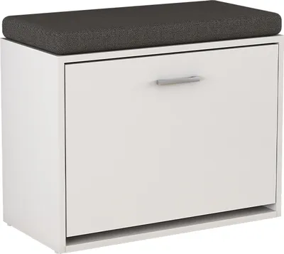 Obrázok produktu pre Lavička na topánky Vicco Georg biely 60 x 49.5 cm s vydaním, Model 40396