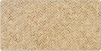 Produktbild von Schreibtischunterlage - 120x60 cm - Mauspad - Tischunterlage - Rattan -Muster