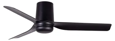 Zdjęcie produktu dla Energooszczędny wentylator sufitowy z pilotem Mini Punt Tub 90 cm Czarny / Czarny