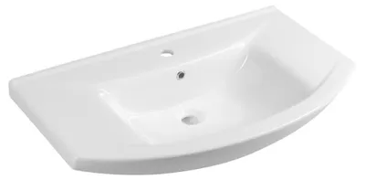Image de ZERO 86 lavabo en céramique 86x50cm, blanc