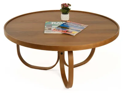Produktbild von Chiavenna - Couchtisch, 100x100x46h cm Nussbaum, Runde Form