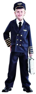 Produktbild von Pilotenkostüm für Kinder, Größe:152/158