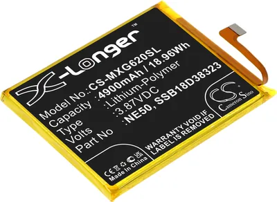 Produktbild von TECHTEK Akku Kompatibel mit [Motorola] Moto G52, Moto G82, Moto G82 5G, PAU70011IN, PAU70015IN Ersetzt NE50, für SSB18D38323
