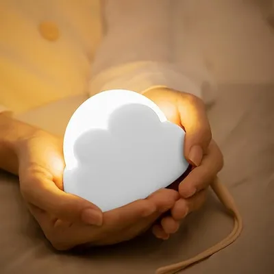 Produktbild von LED Nachtlicht, dimmbar für Kinderzimmer, Babyzimmer und Schlafzimmer. Tragbar,USB-wiederaufladbar,ideal als Geschenk für Frauen,Mädchen und Freunde.