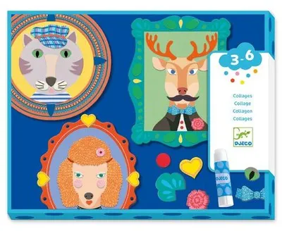Produktbild von Kreatives Collage-Set Familienporträts, Djeco
