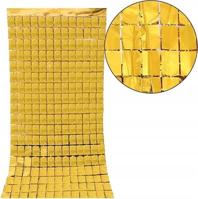 Obrázek produktu pro Zlatý panel závěs pozadí fotostěna 1x2m