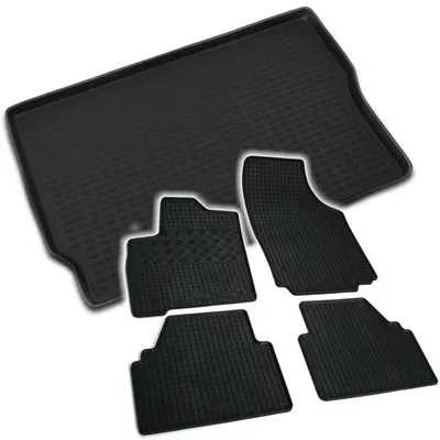 Produktbild von Gummi Kofferraumwanne + Fußmatten Set für Opel Meriva A, Bj. 2002-2009