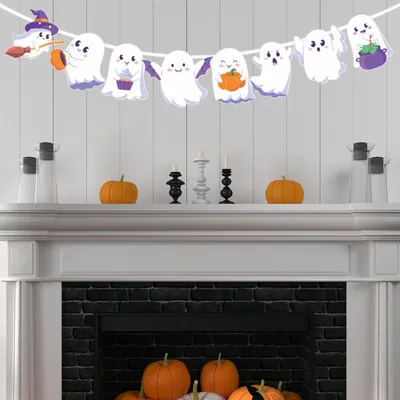 Produktbild von Halloween Wimpelkette, Deko DIY Banner, Party Girlande, Hängedeko, Halloween-Partydeko