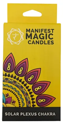 Imagen del producto de Velas Mágicas Manifest (paquete de 12) - Amarillas - Chakra del Plexo Solar