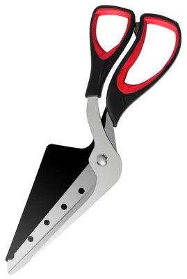 Pizzaschneider mit Schaufel, Edelstahl, 2,5 mm Klinge, grau