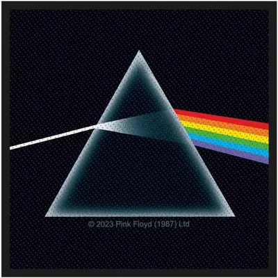 Obrázek produktu pro Pink Floyd - nášivka "Dark Side Of The Moon", tkaná látka RO9623 (jedna velikost) (černá)