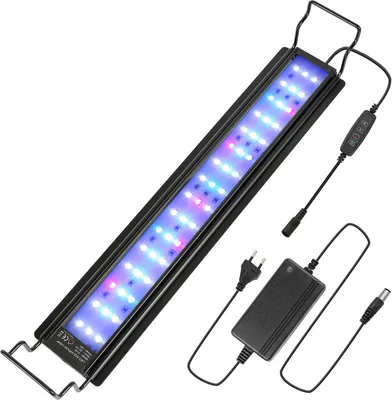 Produktbild von Jopassy 18W LED akvárium s časovačom akvárium svetlo kryt RGB svetlo, 45-70cm