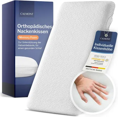 Immagine prodotto di Cuscino ortopedico in memory foam, 9 cm, per alleviare il dolore al collo