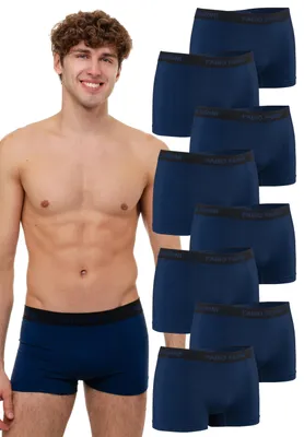 Produktbild von Fabio Farini - 8 Stück Herren Unterhosen - Männer Retroshorts aus weicher Microfaser im sportlichen Look mit Logoschriftzug