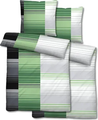 Produktbild von Doppelpack Mikrofaser Seersucker Bettwäsche 135 x 200 + 80 x 80 cm