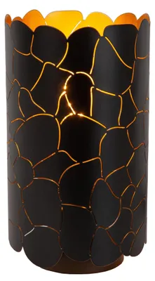Image de Lucide ALMELO - Lampe de table - Ø 15 cm - 1xE27 - noire