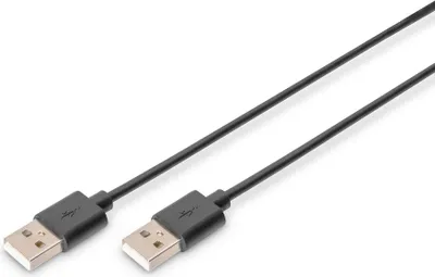 Zdjęcie produktu dla DIGITUS USB 2.0 Anschlusskabel Typ A -A  St/St     1.8m,  sw