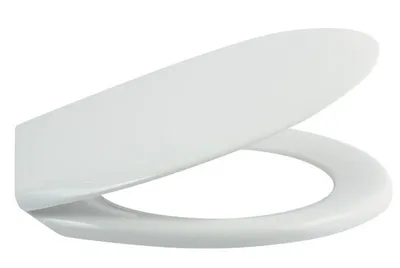 Produktbild von WC Sitz - Toilettensitz - für Roca Happening - Weiß - 44,5 Cm X 36,8 Cm - Antibakteriell - Sanft Schließend - Toilettendeckel