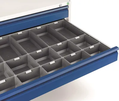 Image de Bott Cubio Range avec 13 plateaux 65x65 tiroir