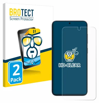 A product package for screen protectors, with a smartphone and a screen protector shown.