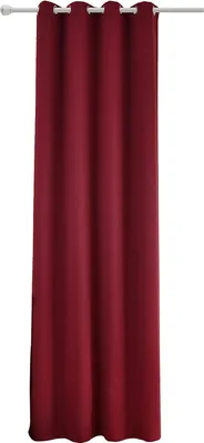 Produktbild von WOLTU Vorhang Gardinen Blickdicht Verdunkelungsvorhang mit Ösen, 130g/m² für Wohnzimmer Schlafzimmer 135x225cm, Bordeaux, (1 Stück)