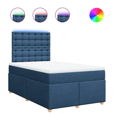 Obrázok produktu pre vidaXL Box spring posteľ s matracom modrá 120x190 cm látka