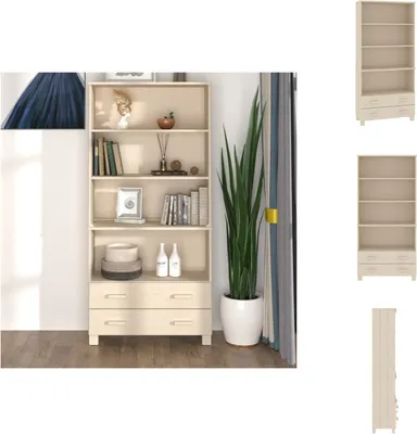 Produktbild von vidaXL Highboard HAMAR Massivholz Kiefer Honigbraun -  Sideboards