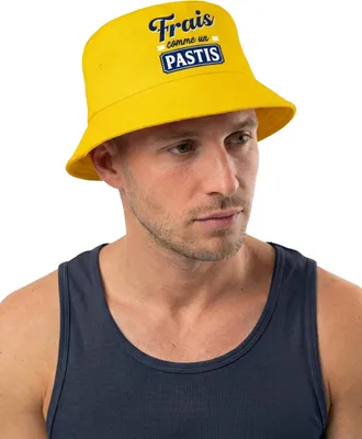 Imagen del producto de Sombrero de pescador Pastis Bob, color amarillo, talla única, para adultos