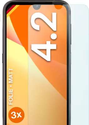 Produktbild von moex® 3x Schutzfolie kompatibel mit Nokia 4.2 - Displayschutzfolie Anti Reflex Folie, Matt