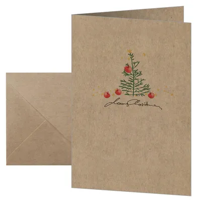 Produktbild von SIGEL DS075 Weihnachts-Karten "Christmas with apples" - A6 - 10 Karten inkl. Umschläge