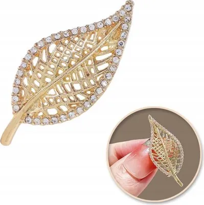 Produktbild von ECARLA LEAF Brosche mit Zirkonia BZ212