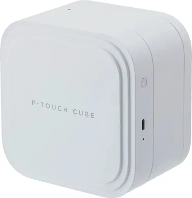 Produktbild von Brother P-Touch Cube Pro PT-P910BT - Etikettendrucker - Thermotransfer - Rolle (3,6 cm) - 360 dpi - bis zu 20 mm/Sek. - USB 2.0, Bluetooth 5.0 - Cutter - weiß