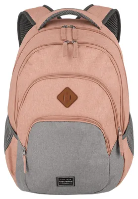 Immagine prodotto di travelite zaino per il tempo libero zaino con scomparto per laptop Basic Melange Backpack 22L Rose / Grey rosa grigio