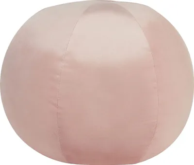 Produktbild von BELIANI Dekokissen Pastellrosa Samtbezug mit Füllung Gesteppt Rund Ballform ⌀ 30 cm Modern Sofakissen Zierkissen Wohnzimmer Schlafzimmer Deko