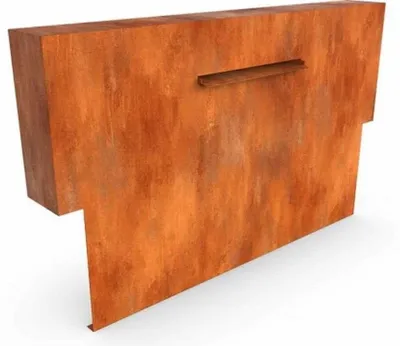 Productafbeelding van Cascadi Cortenstaal Watervalelement op vijver 2500 x 250 x 1200 mm Geroba