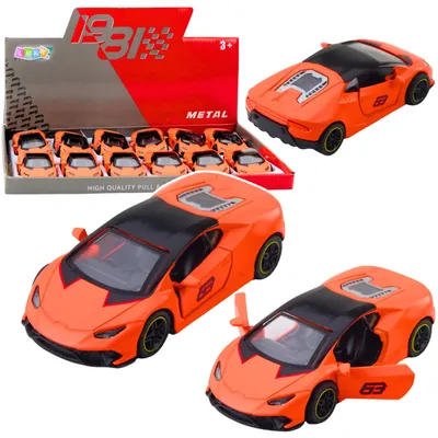 Produktbild von Sportwagen Pull Back Metall Orange 1:43