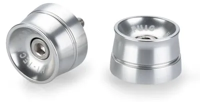 Image de PUIG 21401P Embouts de guidon Speed pour YAMAHA YZF-R1 Argent