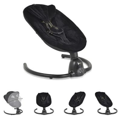 Produktbild von Moni Babywippe Clarissa elektrisch Moskitonetz Fernbedienung Musikfunktion Timer schwarz