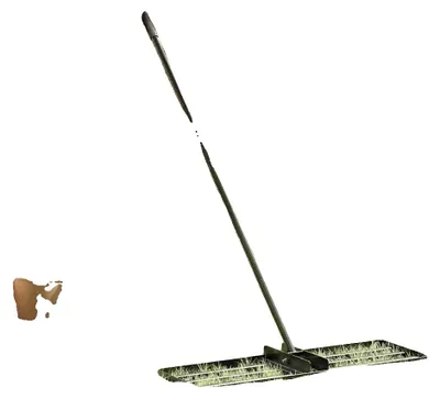 Produktbild von Gartenrechen, langlebige Stahlkonstruktion, ergonomisches Design, armeegrün