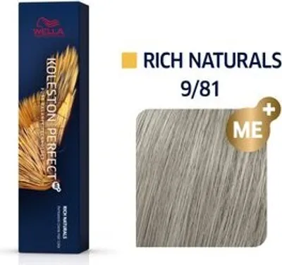 Produktbild von Wella Professionals Koleston Perfect Me+ Rich Naturals Professionelle permanente Haarfarbe 9/81 60 ml