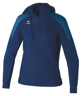 Produktbild von Erima Evo Star Trainingsjacke mit Kapuze New Navy/Mykonos Blue