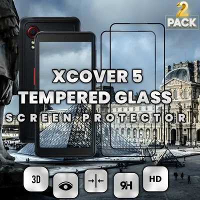 Produktbild von 2-Pack Samsung Galaxy Xcover 5 - Gehärtetes Glas 9H - Hochwertiger 3D-Displayschutz